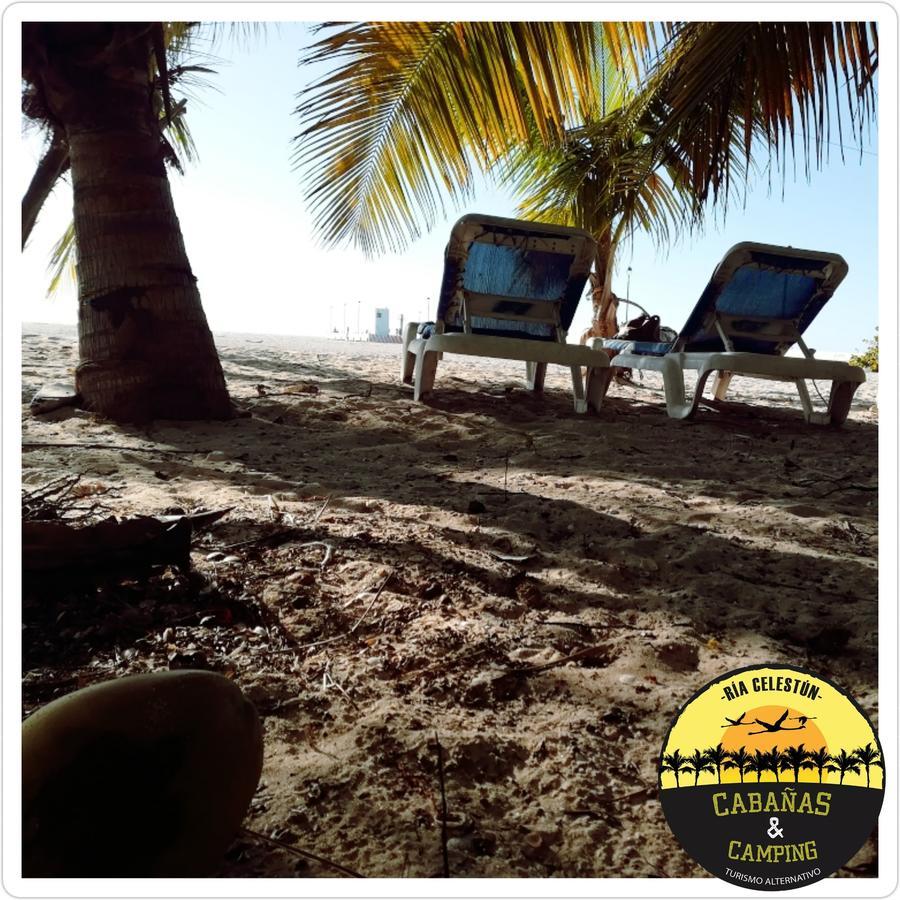 Cabanas Camping Ria Celestun Buitenkant foto