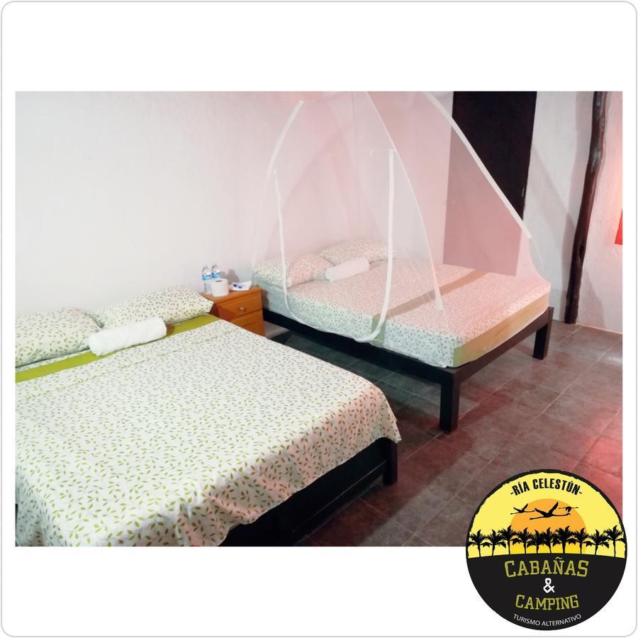 Cabanas Camping Ria Celestun Buitenkant foto
