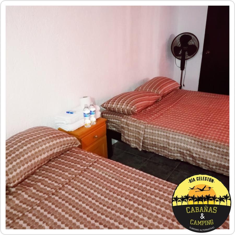 Cabanas Camping Ria Celestun Buitenkant foto